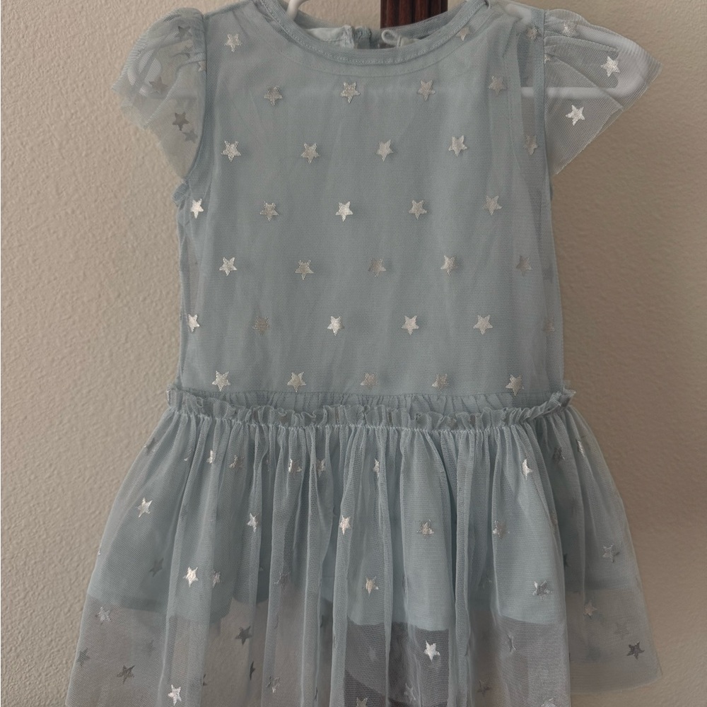 Stella McCartney Silver Star Blue Dress